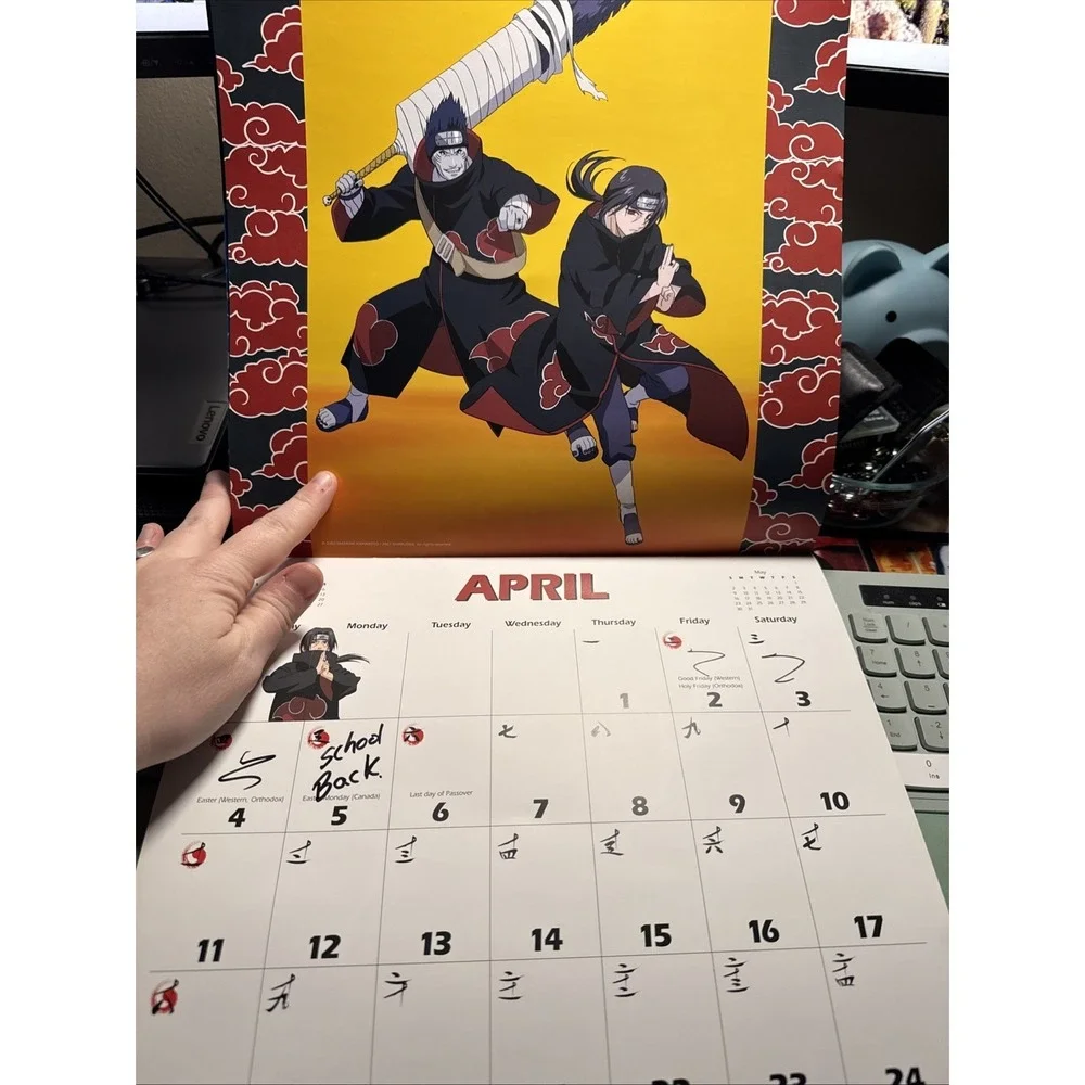 2010 Naruto Shippuden Calendar  Used